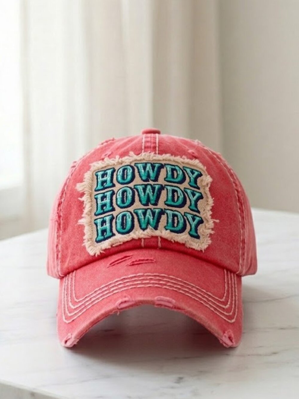 Pink Howdy Baseball Hat - Picture 1 of 5